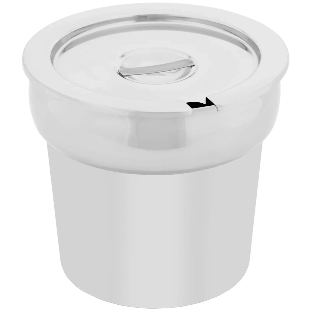 Distributore di zuppa professionale da 7 litri 500 watt finitura lucida acciaio inox argento 14_0008845