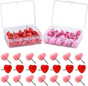 Punzoni a forma di cuore - decorativi - 200 pezzi - rosa e rosso