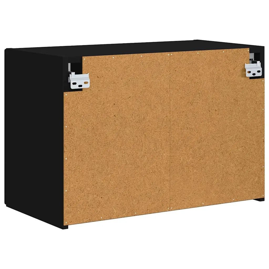 Mobile TV da parete Nero 59,5 x 31 x 40 cm Legno multistrato