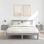 Comodini Grigio Sonoma 2 pz 40x30x30 cm in Legno Multistrato 815414
