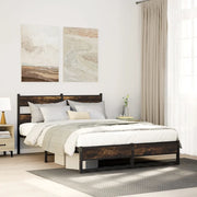 Giroletto senza Materaso in Metallo Rovere Fumo 150x200 cm 4017220