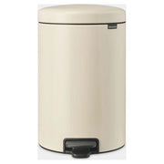 Brabantia 149948 NewIcon Pattumiera a Pedale 20 L Chiusura Soft-Touch Secchio Interno Rimovibile Base Antiscivolo Blocco Antiribaltamento colore Soft Beige