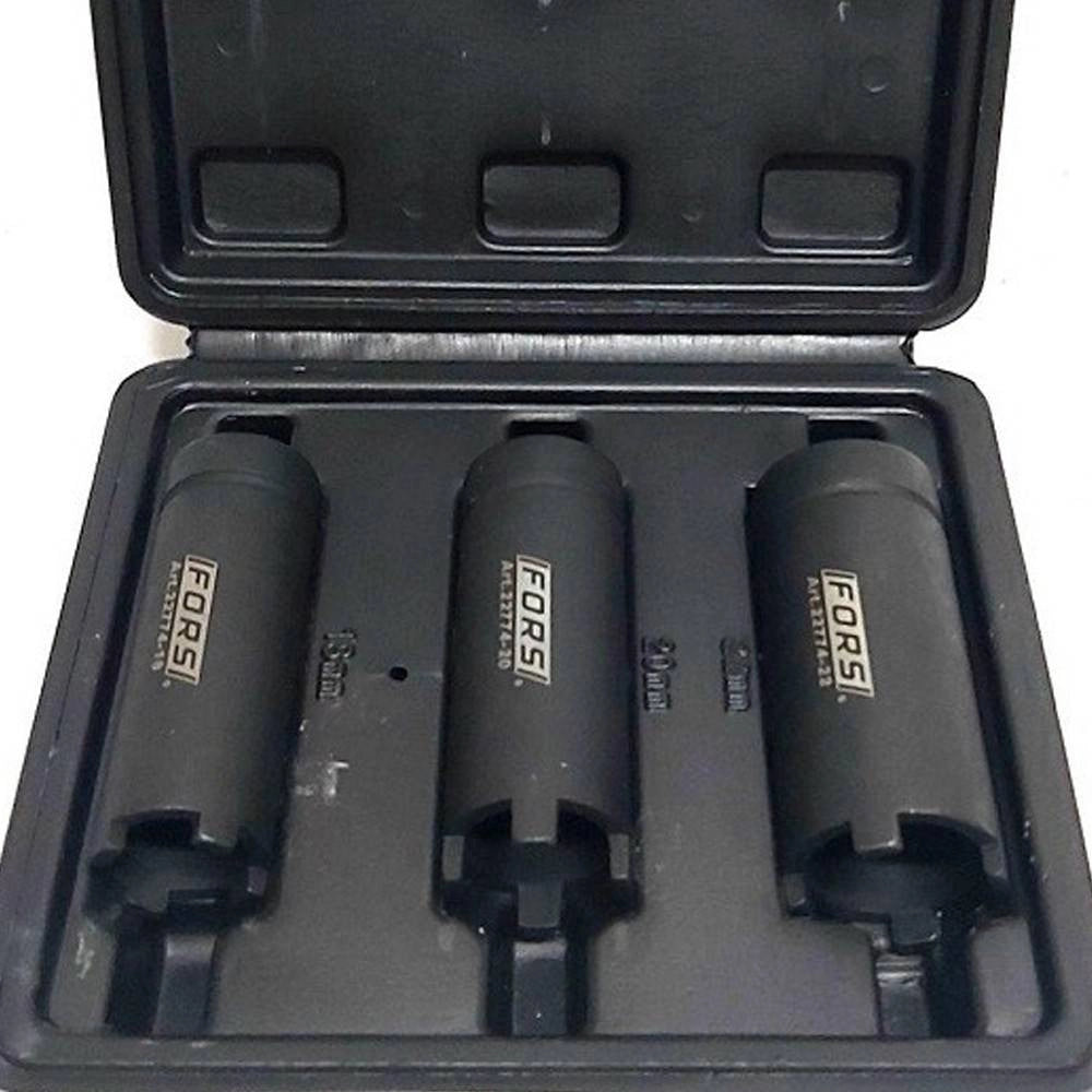 Trade Shop - Set 3 Pz Chiave Smonta E Blocca Dadi Frizione Moto Manicotti Quattro Denti 22774 -
