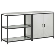 Set di Pensile da cucina | Stoccaggio per Cucina HATTEM 2 pz Argento