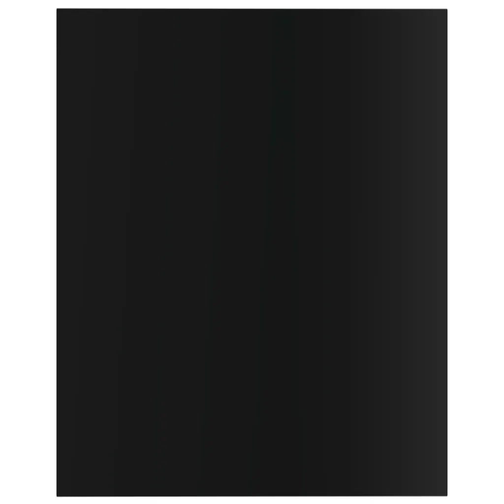 Ripiani per Libreria 8pz Nero Lucido 40x50x1,5cm Multistrato 805199