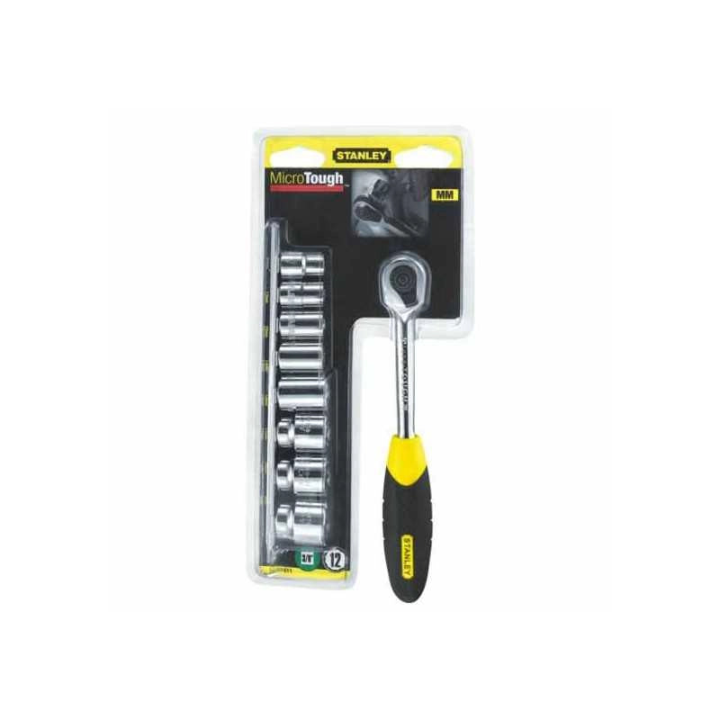 Cricch.Microtough 1/4"+ 9 Bussole 0-94-610 Stanley