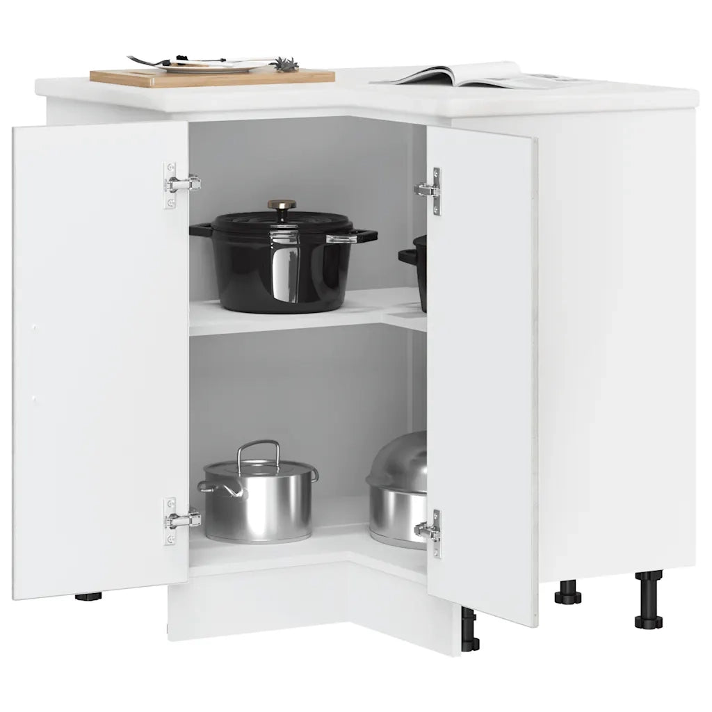 Mobile Base ad Angolo Cucina Kalmar Grigio Cemento Truciolato 853511