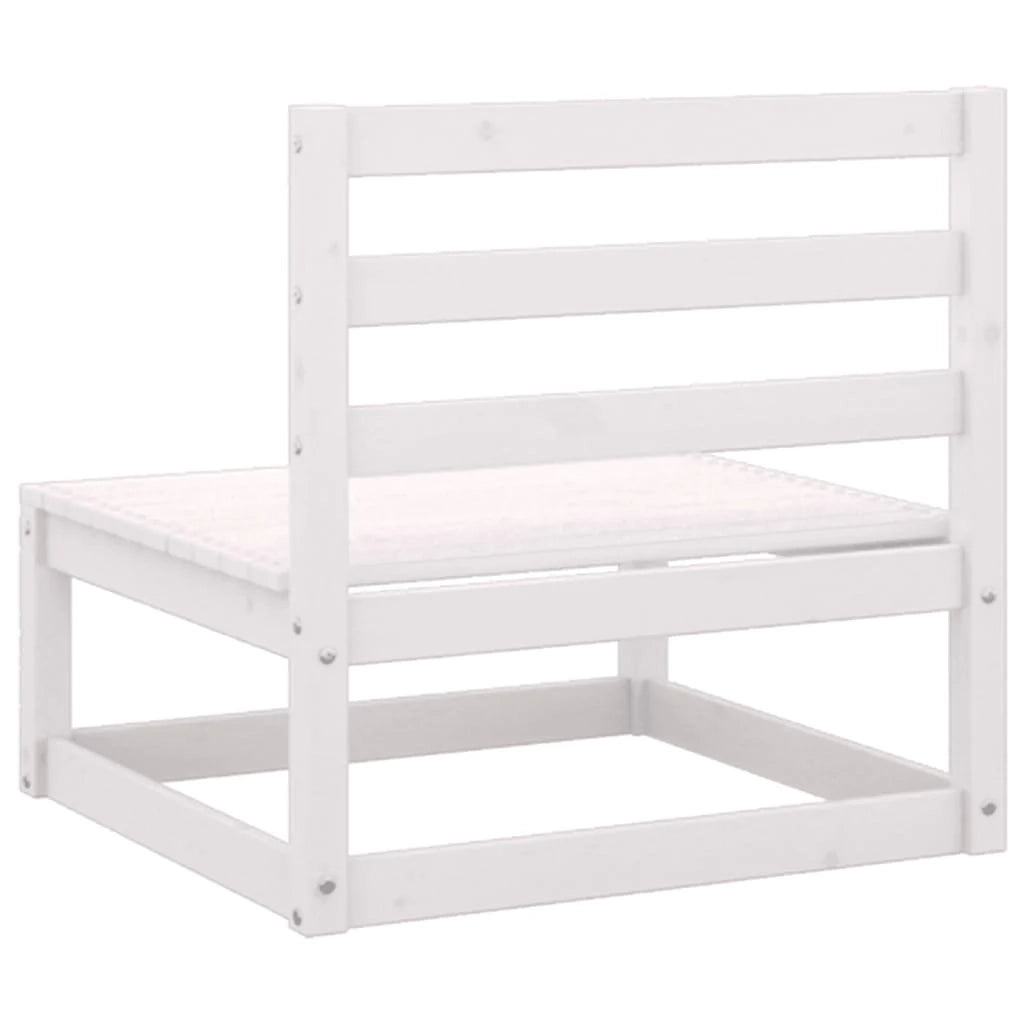 Set di mobili da giardino mobili da esterno 2 pezzi bianco legno di pino massiccio 02_0015909