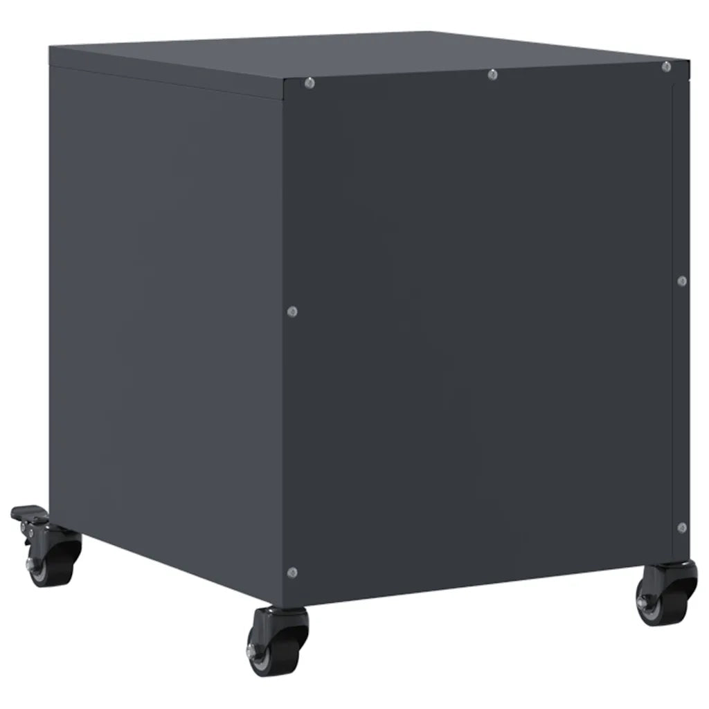 Comodini 2 pz-Set di 2 Tavolino da notte Antracite 36x39x43,5 cm in Acciaio 318095