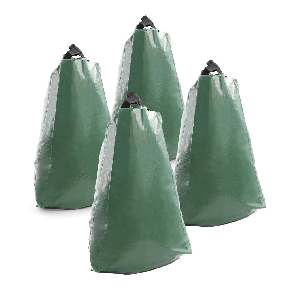 5 Sacchi per irrigare alberi 75 l in PVC, Sistema di irrigazione a goccia intorno ai tronchi