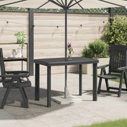 Tavolo da Giardino Antracite 101x68x72 cm in Plastica 43594