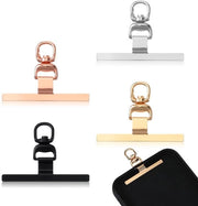 Kit di cinture per telefono 4 pezzi - Osservatorio universale per telefono - Cordone multifunzionale per telefono - Rotazione 360° - Anello robusto a gancio - Per smartphone