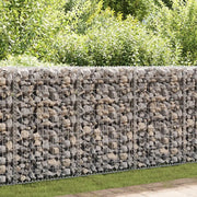 Gabbione in Acciaio Zincato Coperto 80x20x100 cm 143577