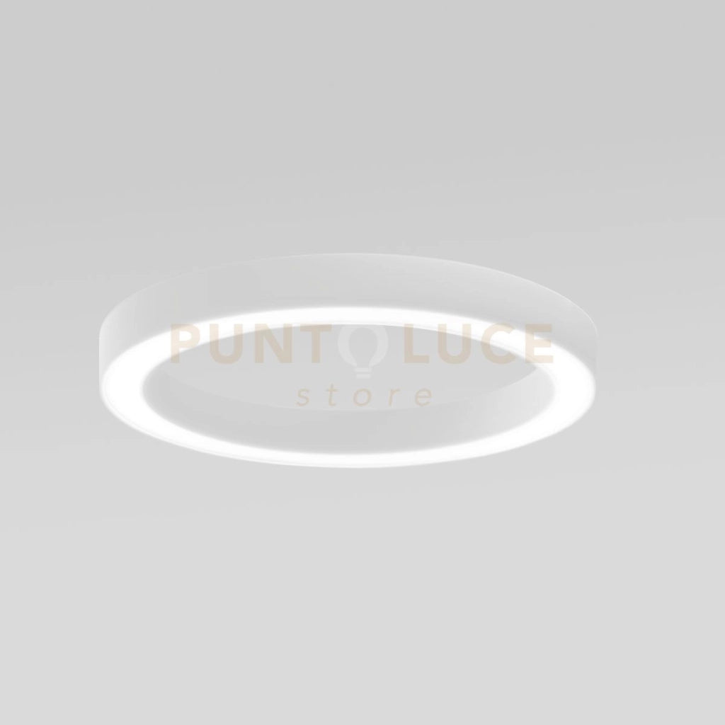 FLOR P/G -  PLAFONIERA COLORE BIANCO A LED 3000K 4300LM 60W DIMMERABILE D.80CM
