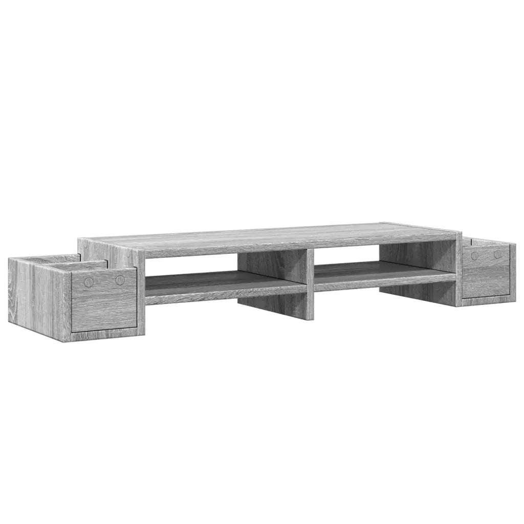 vidaXL Supporto Monitor con Cassetti Sonoma 100x27x15 cm in Truciolato