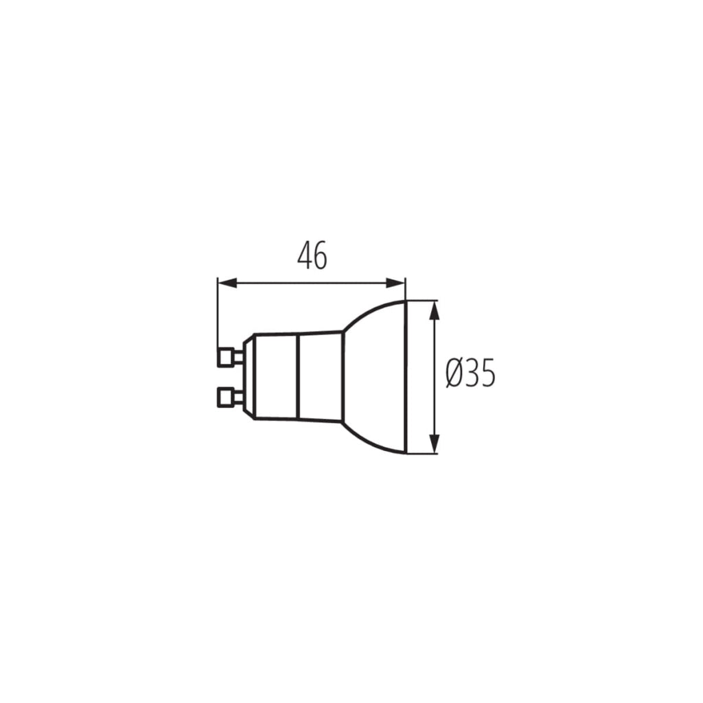 Lampadina LED GU10 2,2W 4000K neutra 180lm Kanlux 33080