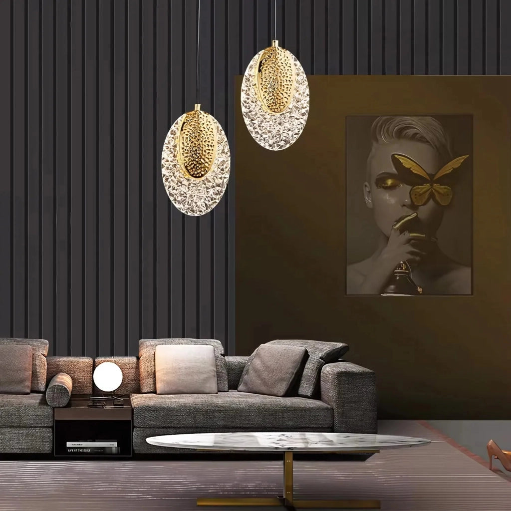 Lampadario A Sospensione In Cristallo Led G088-1cp Złota