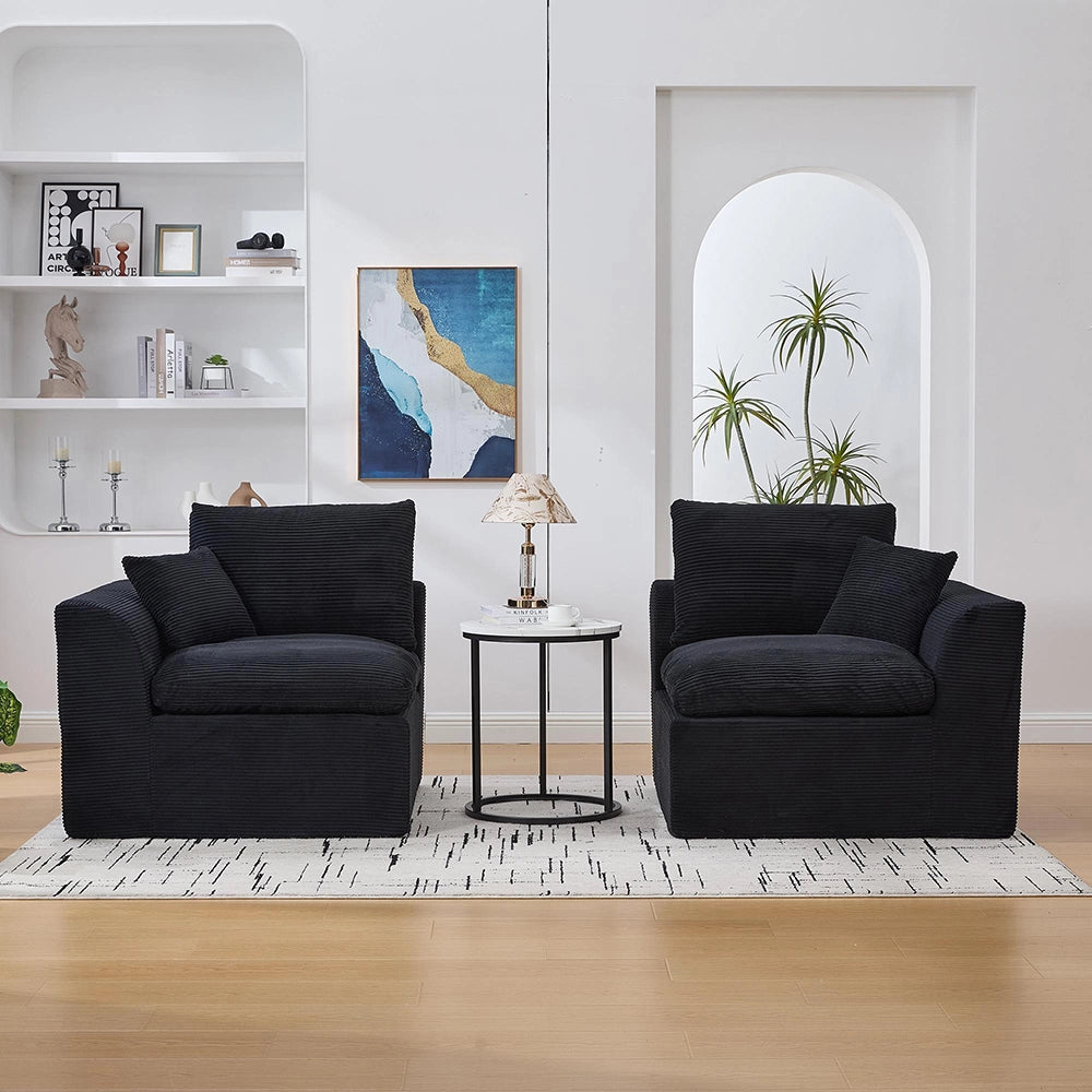 Divano moderno minimalista - Xylo - Tessuto, 1 posto, cuscini inclusi