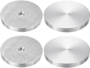 Alumini Alveoli Plus - Hardware a disco in alluminio, diametro 60 mm, forma rotonda, viti M10, 4 pezzi