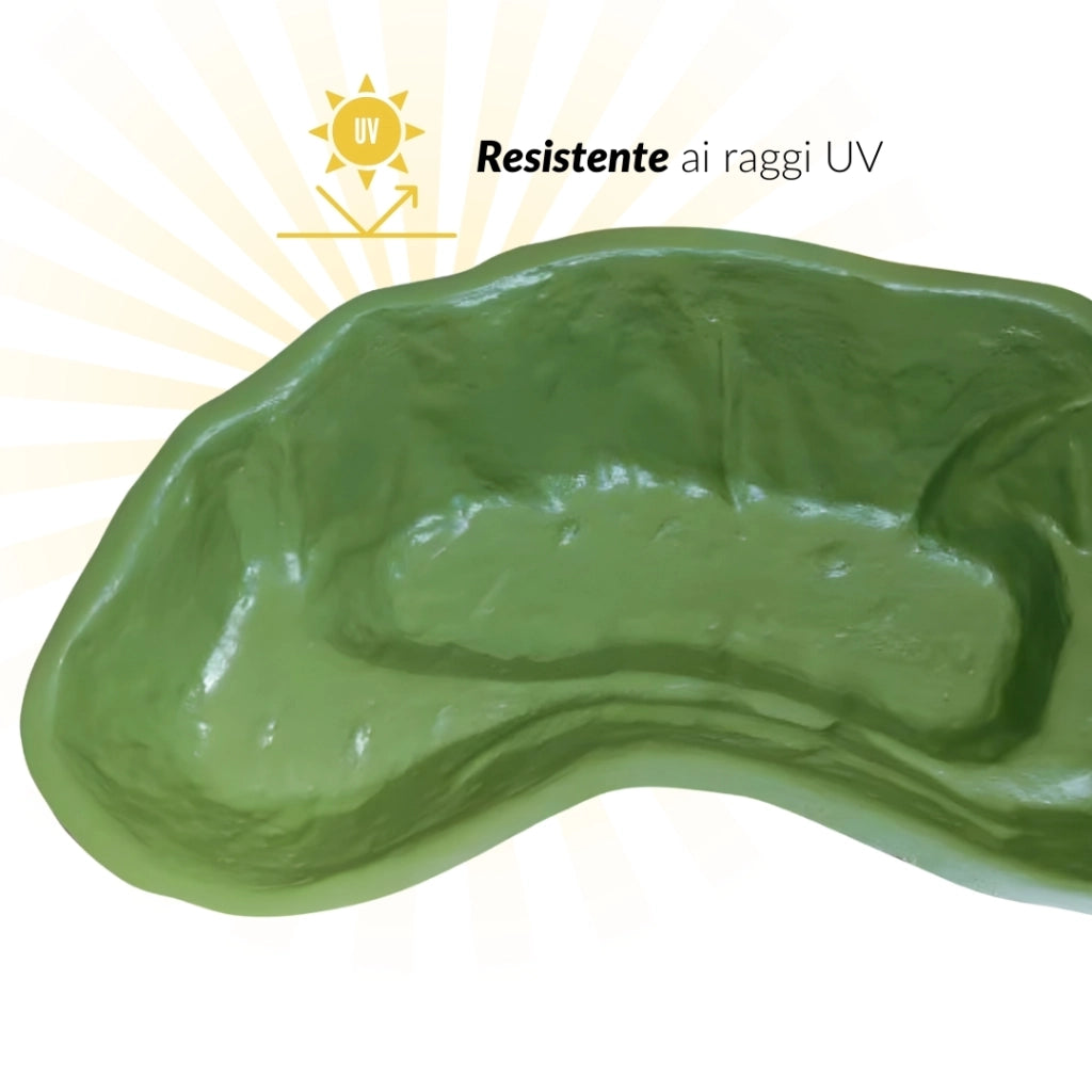 Laghetto da giardino nemi da litri 270 dimensioni 185x115xh36 cm