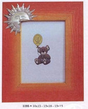 No brand Portafoto Argento 925 Sole 13 x 18 cm sestini Cornice Legno con Sole Argento