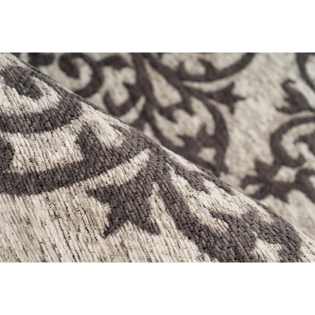Tappeto di design Davio 100 in grigio e bianco