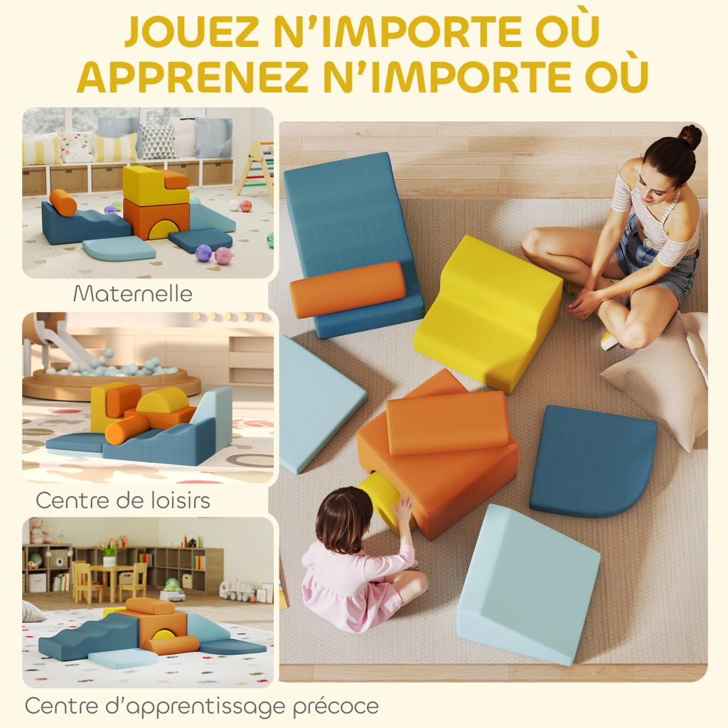 Tappeto motricita bebe 9 pezzi ¨C Minimal ¨C multicolore