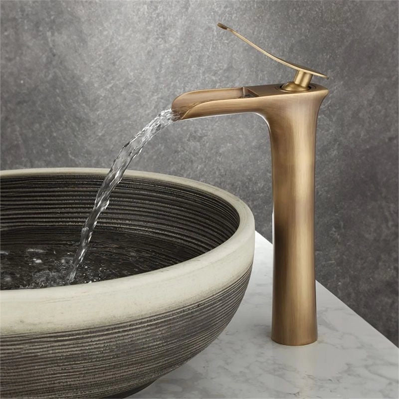 Rubinetto Da Lavabo Rea Laguna Antique Brush Gold High