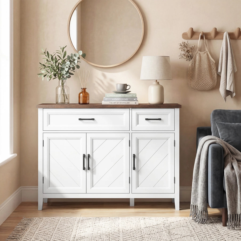 Armadio ¨C zephmum ¨C Bianco 110x35x80.5 cm