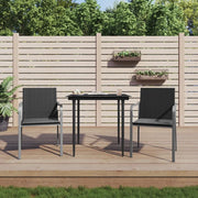 Set Pranzo da Giardino 3pz con Cuscini in Polyrattan e Acciaiocod mxl 76603