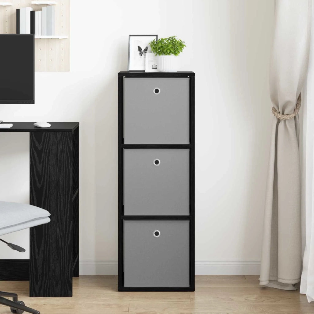 Credenza con cassetto Rovere Nero 35 x 32 x 99,5 cm