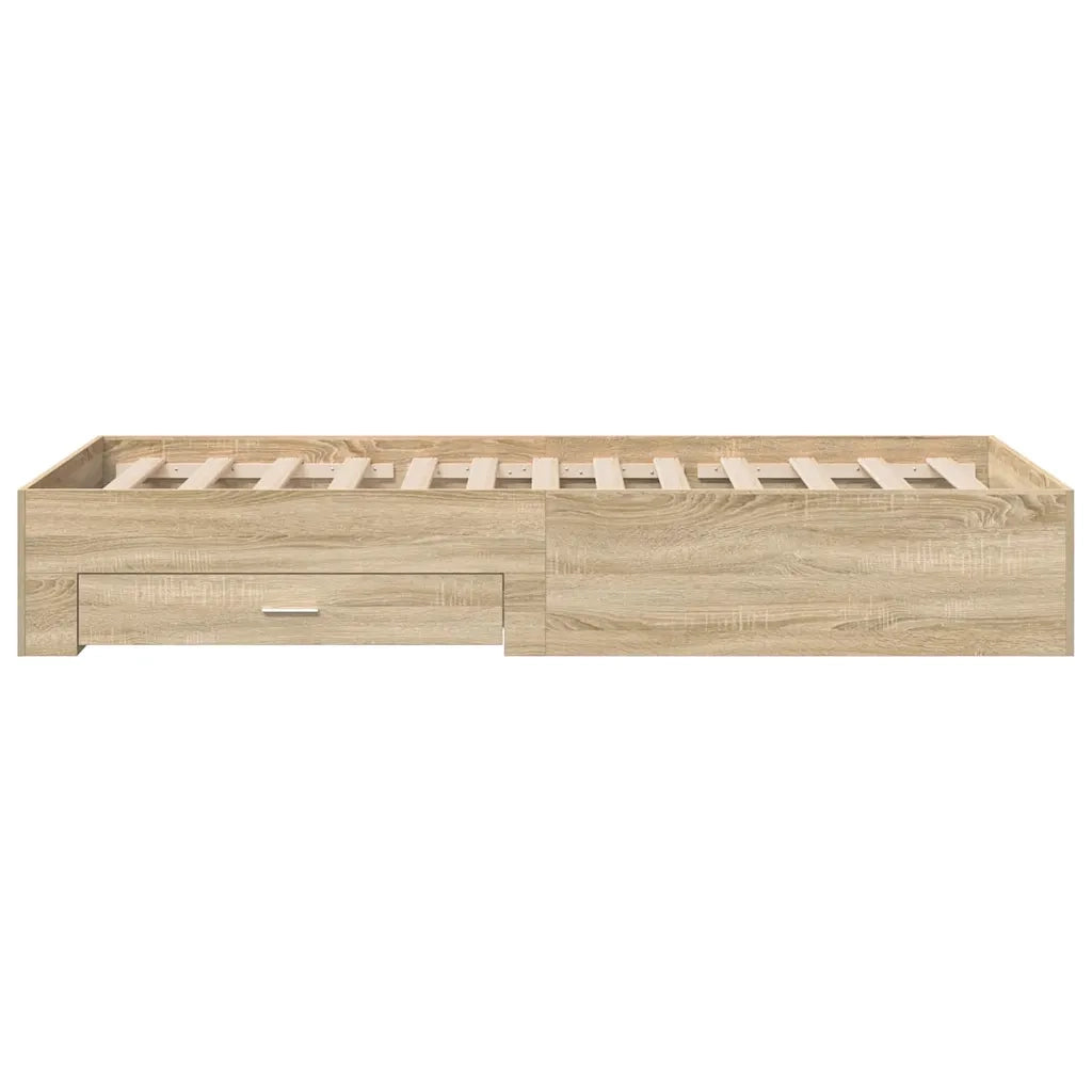 Struttura del letto Marrone 90 x 190 cm Legno multistrato