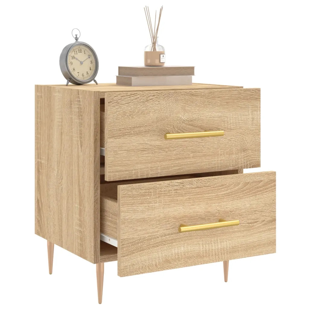Comodino Rovere Sonoma 40x35x47,5 cm in Legno Multistrato 827282