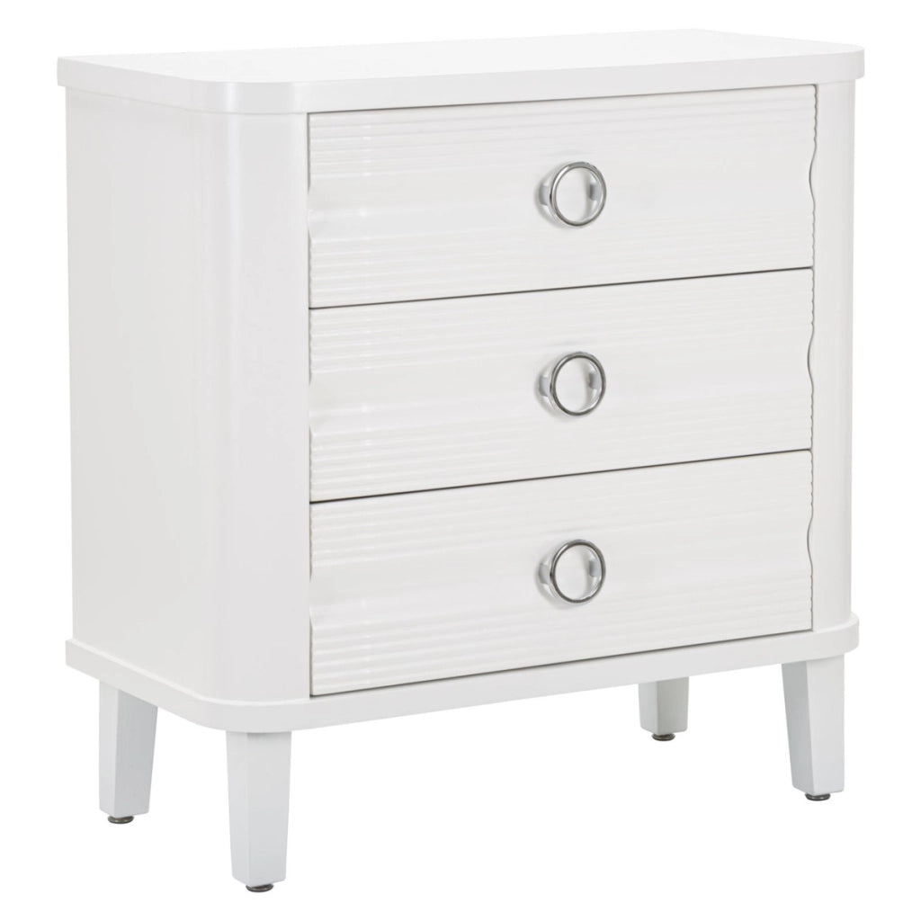 Cassettiera VKH7, Bianco, Legno, 81x40x84 cm