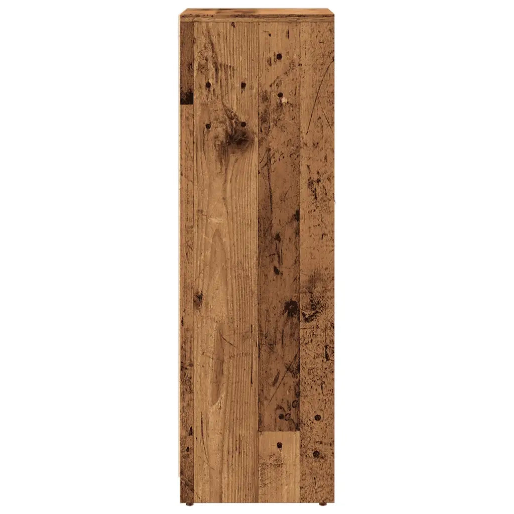 Mobile da Bagno Legno Antico 30x30x95 cm in Legno Multistrato