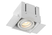 Faretto da incasso Lucide Trimless GU10 5W bianco quadrato