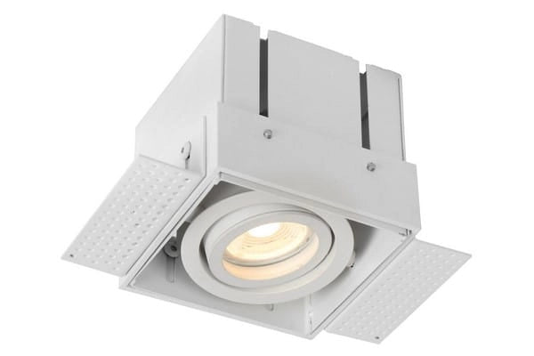Faretto da incasso Lucide Trimless GU10 5W bianco quadrato
