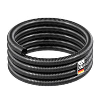 Tubo per laghetti a spirale spiralato per aspirazione 25 m 32 mm (1 1/4") nero
