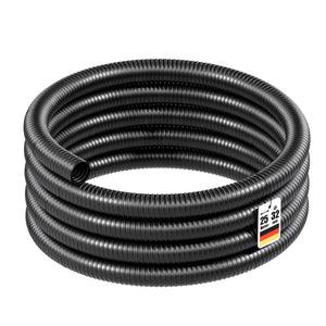Tubo per laghetti a spirale spiralato per aspirazione 25 m 32 mm (1 1/4") nero
