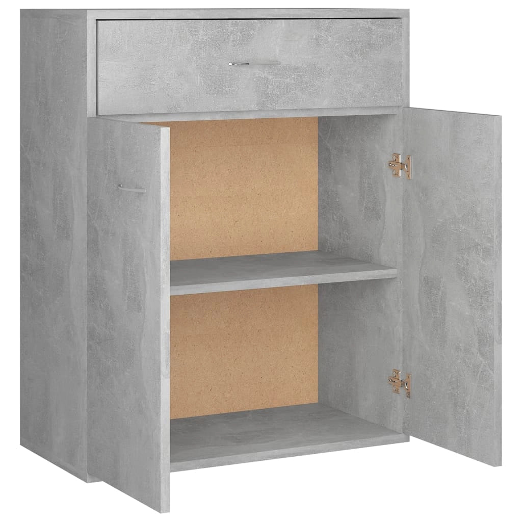Buffet credenza cassettiera armadio mobile contenitore organizer per cucina soggiorno salotto 60 x 30 x 75 cm legno ingegnerizzato grigio 02_0031959
