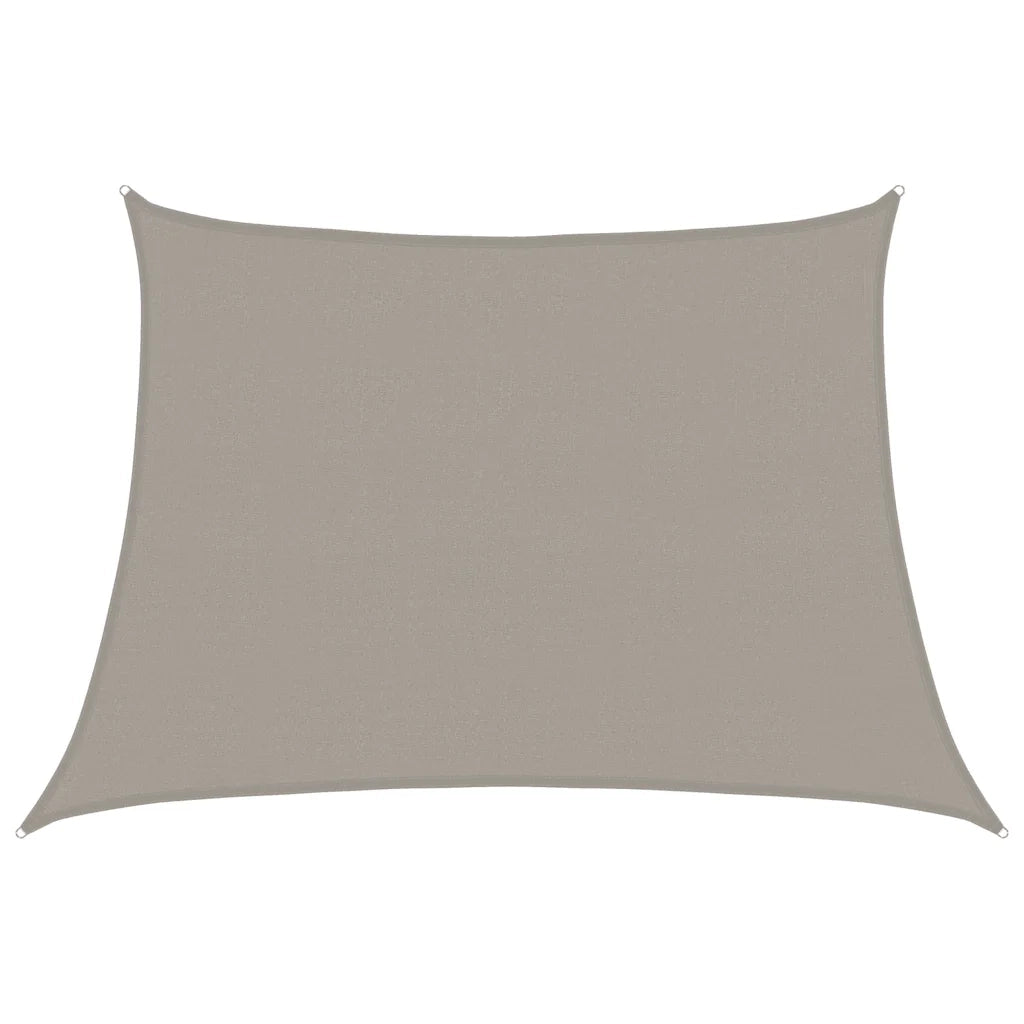 vidaXL Vela Parasole 160 g/m² Trapezio Grigio Chiaro 4/5x3 m in HDPE