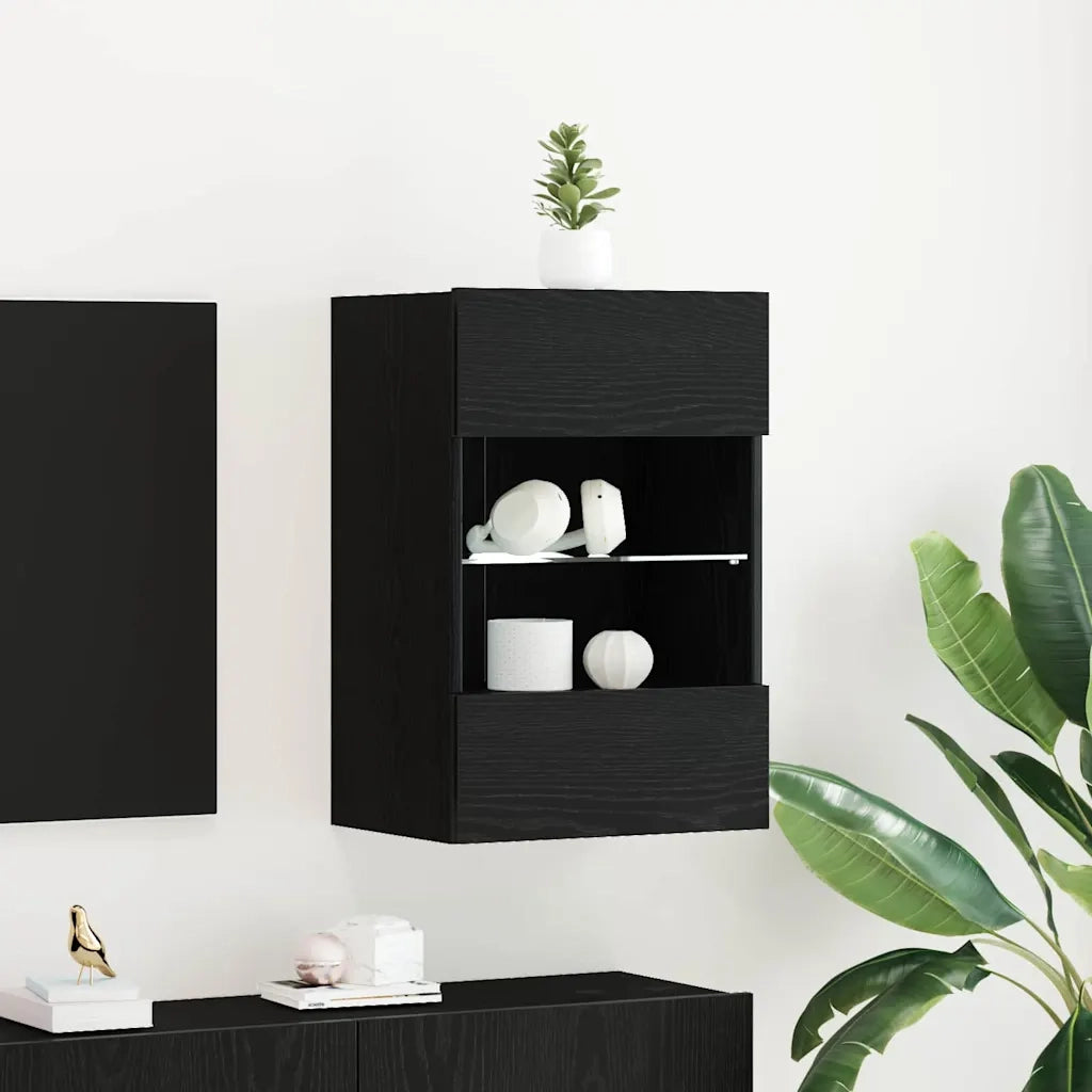 Set mobile TV 2 pcs Nero 40 x 30 x 60,5 cm Legno multistrato 863097