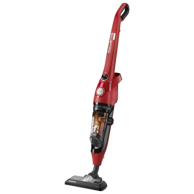 Rowenta RH8133 Powerline Extreme Bagless, Scopa elettrica senza sacco, Filtraggio elevato, Tecnologia ciclonica, Modello rosso