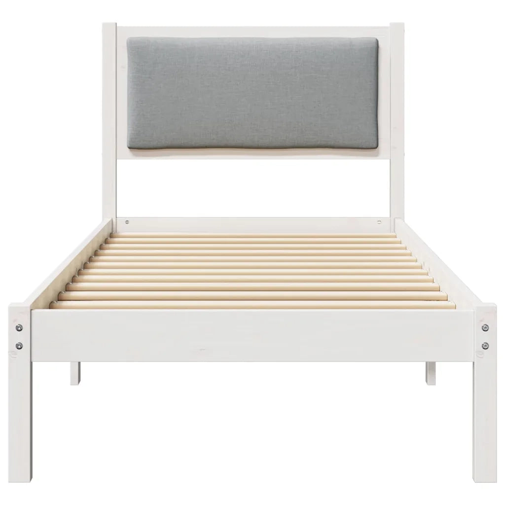Struttura del letto Grigio chiaro 80 x 190 cm Pino massello 878163