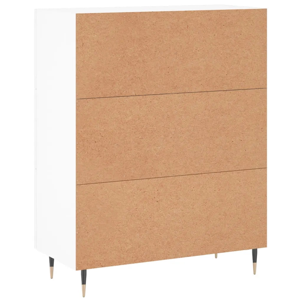 Credenza-Buffet-Armadio da cucina Bianca 69,5x34x90 cm in Legno Multistrato 162729