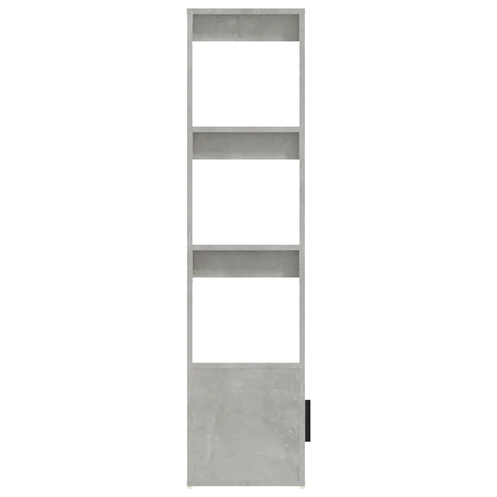 Credenza-Buffet-Armadio da cucina Grigio Cemento 80x30x119,5 cm in Legno Multistrato