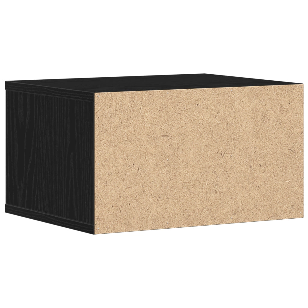 Supporto per Stampante Nero Rovere 40x32x22,5 cm Legno Ingegnerizzato