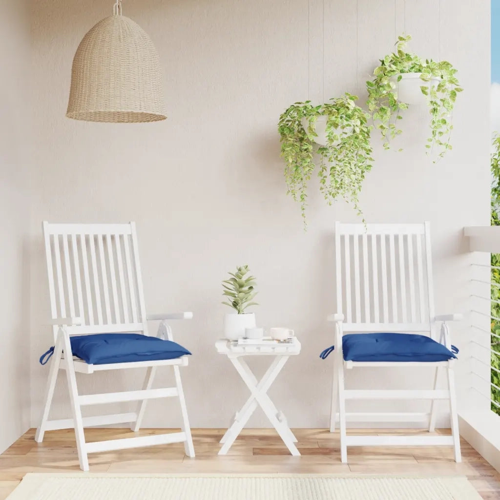Cuscini per Pallet 2 pz | Cuscini per sedie Blu 50x50x7 cm Tessuto Oxford
