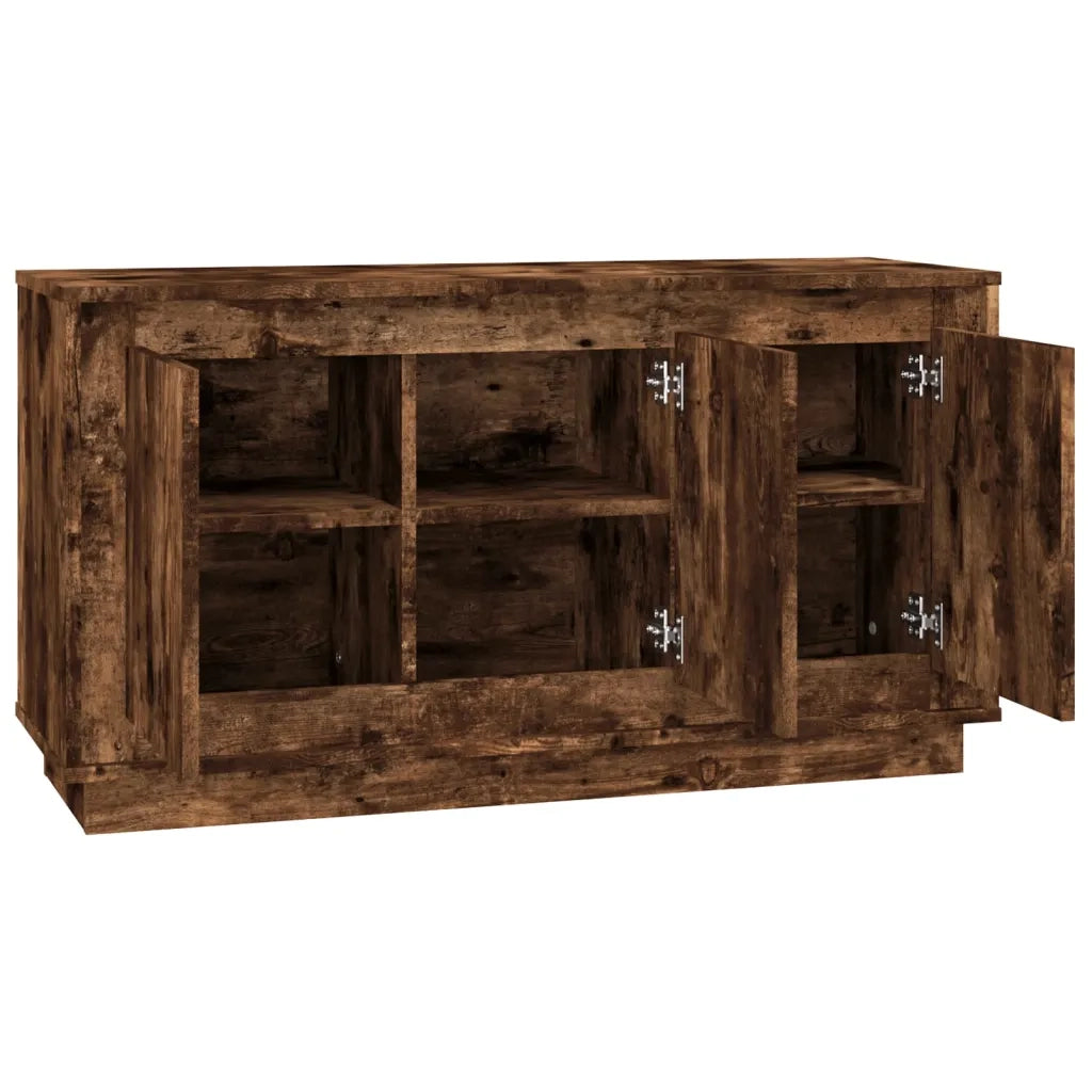 Credenza-Buffet-Armadio da cucina Rovere Fumo 102x35x55 cm in Legno Multistrato