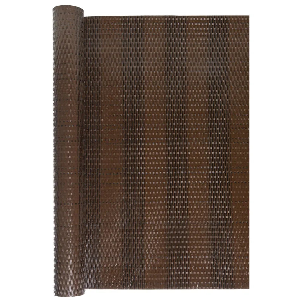 Schermo da balcone | Paravento da Balcone Marrone e Nero 500x100 cm in Polyrattan